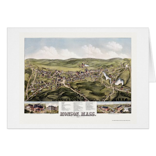 Monson, mapa panorámico de las MAMÁES - 1879 (Anverso (Horizontal))