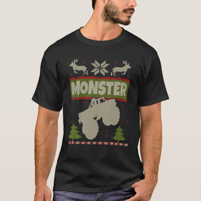Monster Camión Navidades feos Sweater Shirt Big Ca (Anverso)
