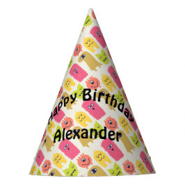 Monster de Kawaii Gorra del partido de cumpleaños