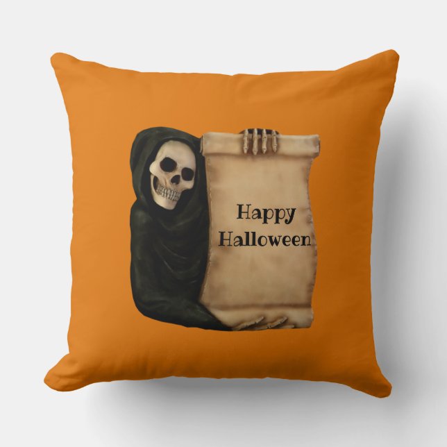Monster Fear Ghost Halloween Cojín decorativo (Anverso)