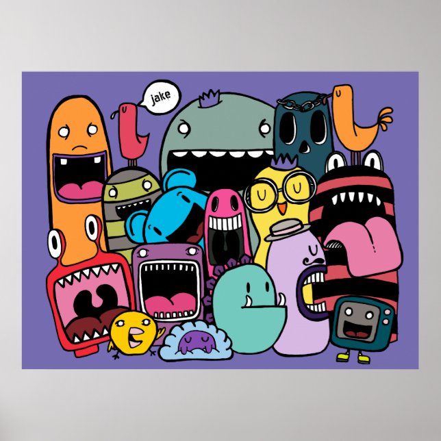Monster Gang Nombre personalizado Arte callejero (Frente)