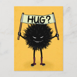 Monster Hug Funny Carácter Malvado Postal