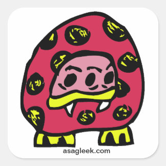 Monster Ladybug Pegatina