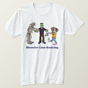 Monster Line Dancing Funny Camiseta Halloween