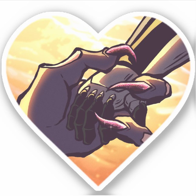 Monster Love - Segundo contacto Pegatina de Vinilo (Anverso)