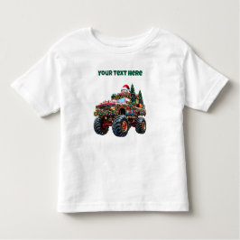 Monster Truck Navidades - Editable Toddler Jersey