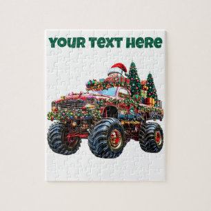 Monster Truck Navidades - Rompecabezas editable