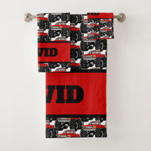 Monster truck rojo: DAVID