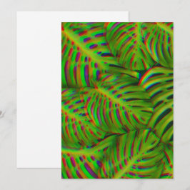 Monstera arcoiris deja postal