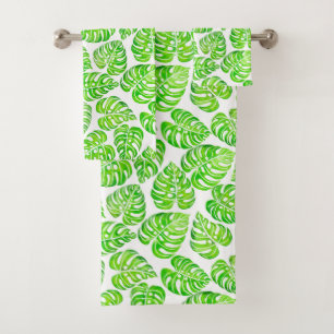 Monstera deja acuarela