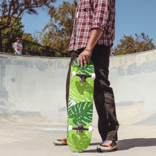 Monstera Leaf Professional Skateboard  (Exterior 2)