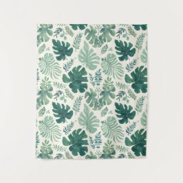Monstera Mood - Cintas de tela de patrón de hoja t