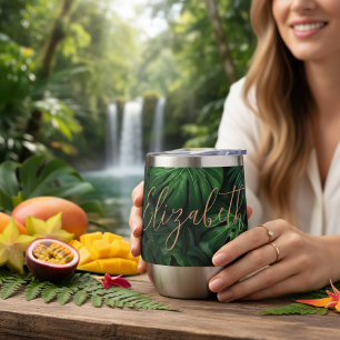 Monstera Personalizado Tropical Nombre en Letra Sc
