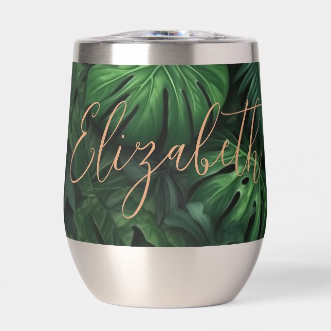 Monstera Personalizado Tropical Nombre en Letra Sc (Frente)