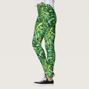 Monstera Tropical Deja Leggings