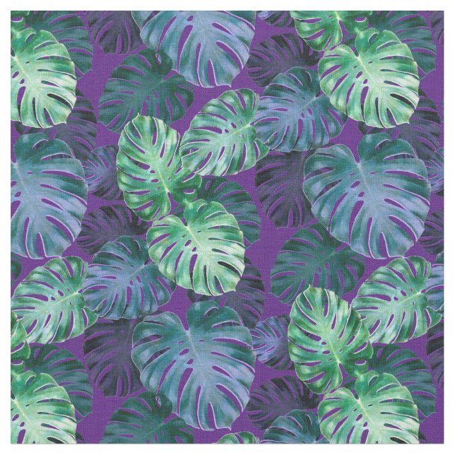 Monstera Tropical Deja Tela (De cerca)