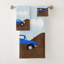 Monsteres truck azules con las llamas