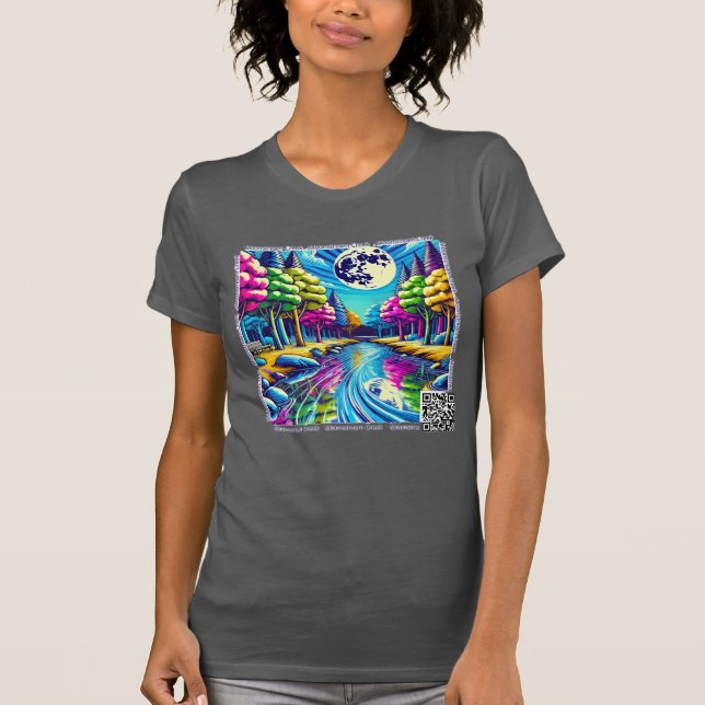 Monstream Creek Pop-Art Nature Diseño Camiseta (Anverso)