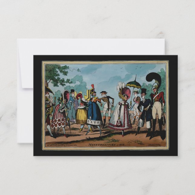 Monstrosidades de 1818 ~ Invitaciones / RSVP (Anverso)
