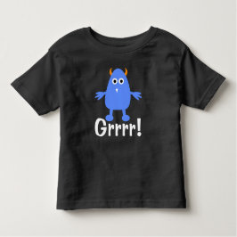 Monstruo Azul - Camiseta de jersey fina para niños