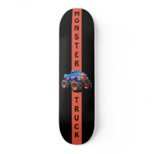 Monstruo azul y Naranja 8 Skateboard de 1/8"