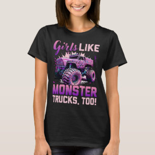 Monstruo Camión Camiseta Chicas Como Monsters Too