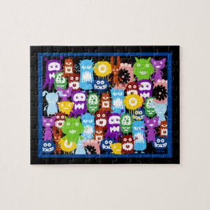Monstruo Collage Jigsaw Puzzle