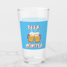 Monstruo de Cerveza | Cristalería de Fondo Azul