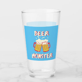 Monstruo de Cerveza | Cristalería de Fondo Azul