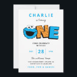 Monstruo de Cookie - Invitación de primer cumpleañ<br><div class="desc">Invite a toda su familia y amigos al cumpleaños de su hijo con estas invitaciones de cumpleaños "One" en las que aparece Cookie Monster. Personalice agregando todos los detalles de su fiesta!</div>