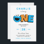 Monstruo de Cookie - Invitación de primer cumpleañ<br><div class="desc">Invite a toda su familia y amigos al cumpleaños de su hijo con estas invitaciones de cumpleaños "One" en las que aparece Cookie Monster. Personalice agregando todos los detalles de su fiesta!</div>