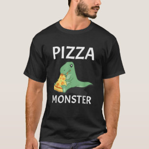 Monstruo De Dinosaur Pizza En Camiseta Cocina Ital