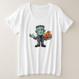 Monstruo de Frankenstein animado y lindo