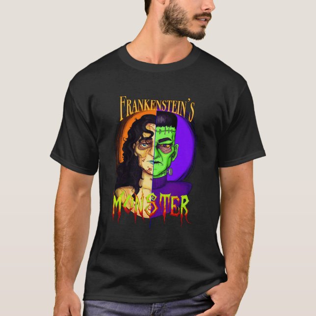 Monstruo de Frankenstein - Camiseta de terror clás (Anverso)