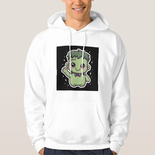 Monstruo de Frankenstein Cute sudadera con capucha (Anverso)