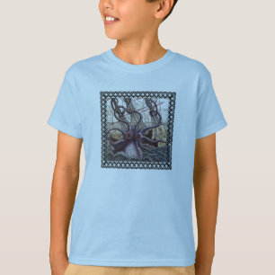 Monstruo de los niños de la camisa profunda