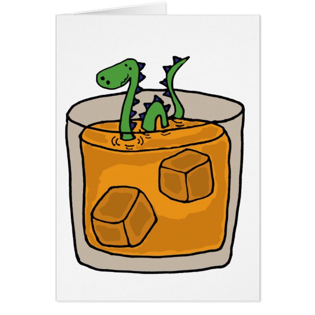 Monstruo de Ness de cerradura en vidrio del whisky (Frente)