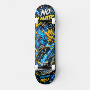 Monstruo de patineta eléctrica sin límites gráfico