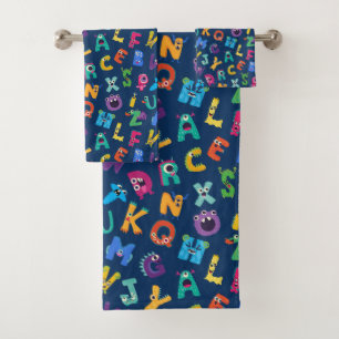 Monstruo del alfabeto silly de los niños