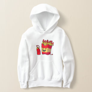 monstruo divertido de las papas fritas de hallowee