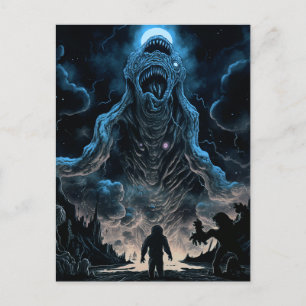 Monstruo extranjero: tarjeta postal de arte de ter