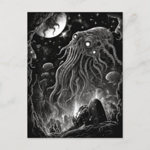 Monstruo extranjero: tarjeta postal de arte de ter