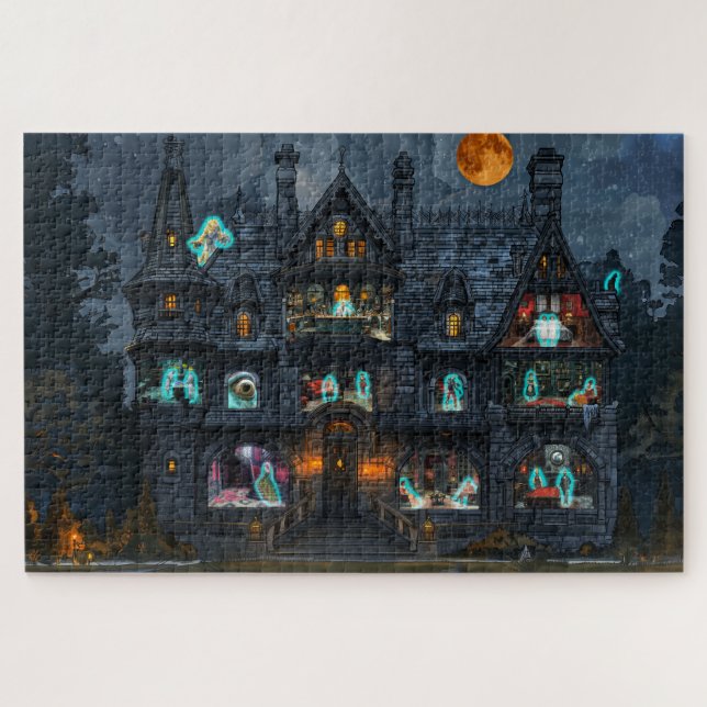 Monstruo House Scary Jigsaw Puzzle (Horizontal)