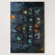Monstruo House Scary Jigsaw Puzzle