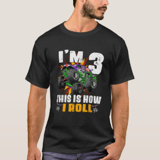 Monstruo infantil camionetas camiseta de Fiesta de
