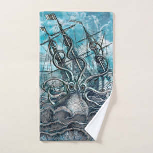 Monstruo marino Octopus Blue Sea