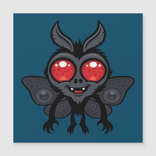 Monstruo Mothman Criptid Criptido Lindo y Espeluzn (Anverso)