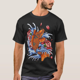 Monstruo Naranja Dragón pez en camiseta
