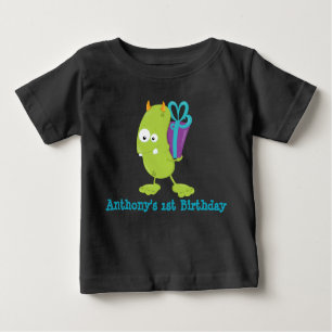 Monstruo Personalizado Primer Cumpleaños Camiseta