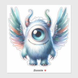 Monstruo tuerto Pegatina transparente